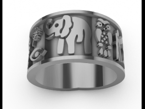 Lucky Ring 3D प्रिंट मॉडल