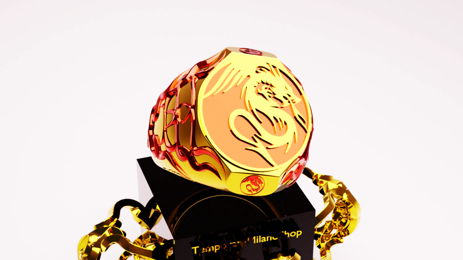 Dragon Ring 23 - 01 - 2023 3D Print Model .c4d .max .obj .3ds .fbx .stl .blend 