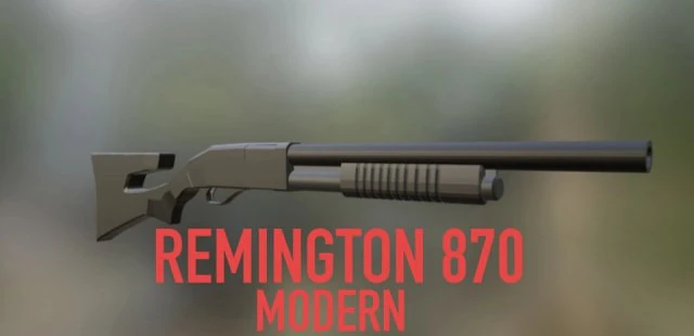 Nowoczesne Remingtona Model 3D .c4d .max .obj .3ds .fbx .stl .blend 