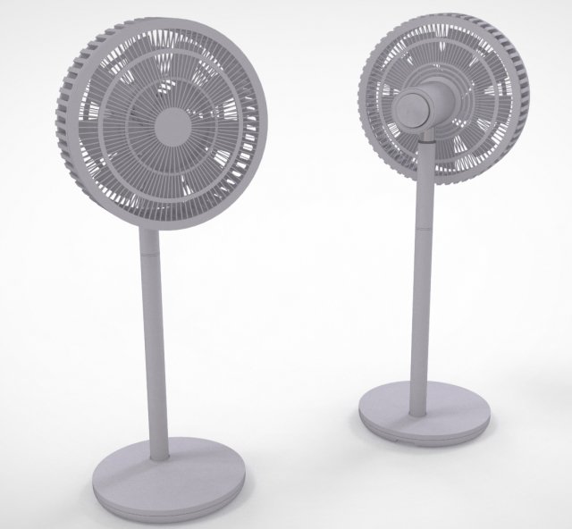 Wireless Fan 3D Model .c4d .max .obj .3ds .fbx .stl .blend 