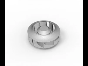 Backward Blower Fan 3D Model