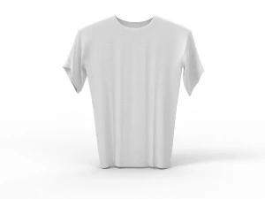 Basic-T-Shirt 3D Modell