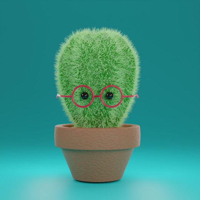Tiny cactus 3D 모델 .c4d .max .obj .3ds .fbx .stl .blend 