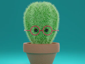 Крошечный кактус 3D Модель