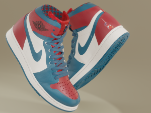 Air Jordan 1 Spider-Man Modelo 3D