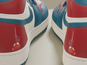 Air Jordan 1 Spider-Man Modello 3D