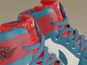 Air Jordan 1 Spider-Man Modello 3D