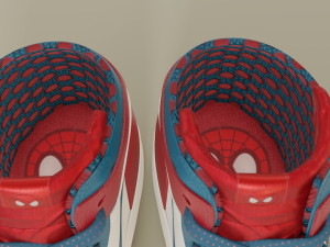 Air Jordan 1 Spider-Man Modello 3D