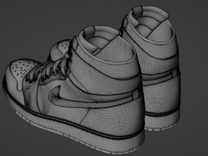 Air Jordan 1 Deadpool vs Wolverine 3D 모델