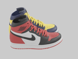 Air Jordan 1 Deadpool vs Wolverine 3D 모델