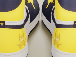 Air Jordan 1 Wolverine 3D Модель