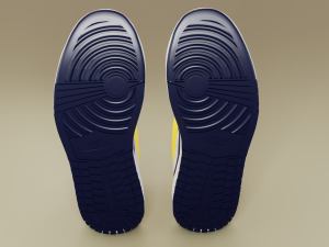 Air Jordan 1 Wolverine 3D Модель
