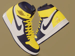 Air Jordan 1 Росомаха 3D Модель