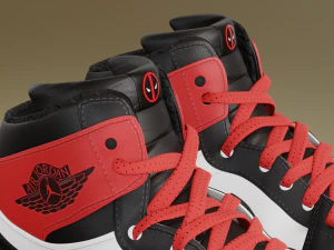 Air Jordan 1 Deadpool 3D Model