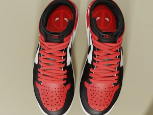 Air Jordan 1 Deadpool 3D Model