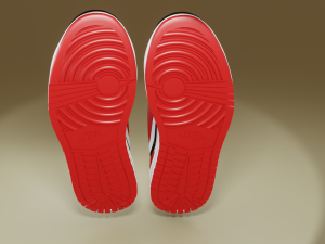 Air Jordan 1 Deadpool 3D Model