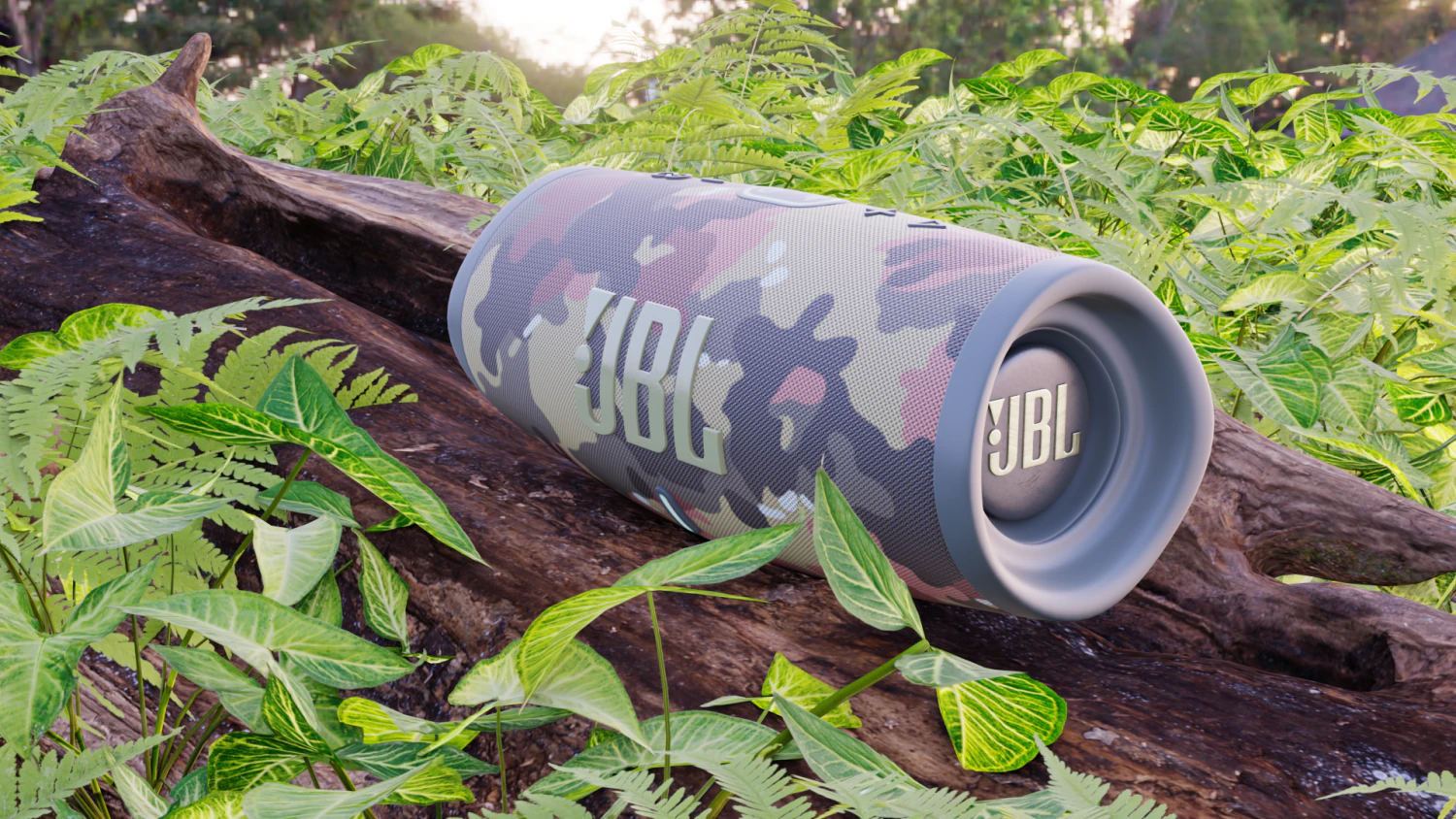 JBL Charge 5 Camouflage 3D Model .c4d .max .obj .3ds .fbx .stl .blend
