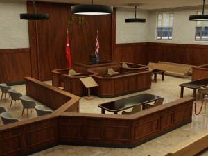 Court Room 3D Model