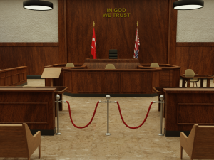 Court Room 3D Model