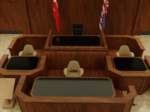 Court Room 3D Model