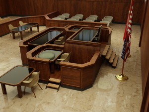 Court Room 3D Model