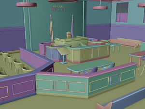 Court Room 3D Model