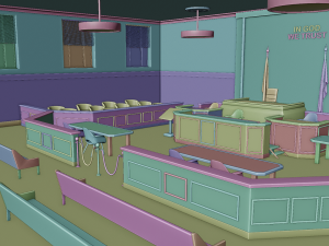 Court Room 3D Model