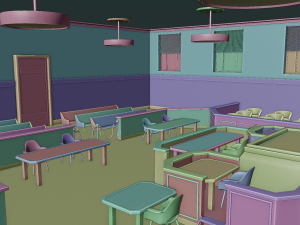 Court Room 3D Model