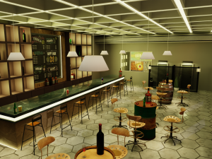 Pub-Bar Interior 3D Модель