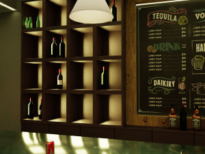 Pub-Bar Interior Model 3D