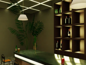 Паб-Бар Интерьер 3D Модель