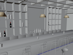 Pub-Bar Interior Model 3D