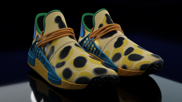 Adidas HU Animal Print Modello 3D .c4d .max .obj .3ds .fbx .stl .blend 