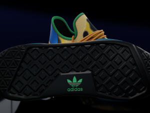 Adidas HU Animal Print Modello 3D