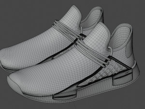 Adidas HU Animal Print Modello 3D