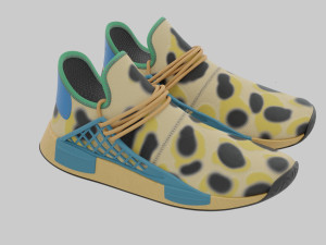 Adidas HU Animal Print Modello 3D