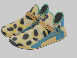 Adidas HU Animal Print Modello 3D