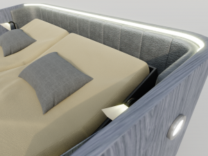 Abstract Double Bed 3D 模型