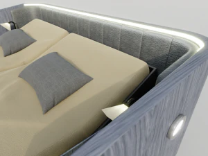 Abstract Double Bed 3D Model