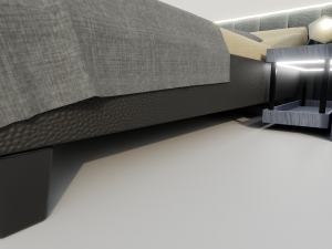 Abstract Double Bed 3D 模型