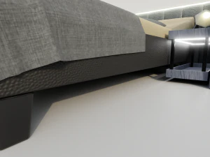 Abstract Double Bed 3D Model