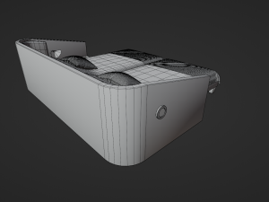 Abstract Double Bed 3D 模型