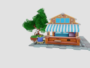 Lumberjack Shop 3D Model