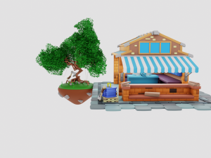Lumberjack Shop Model 3D