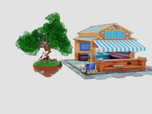 Lumberjack Shop 3D Model
