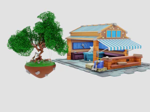 Lumberjack Shop 3D Model