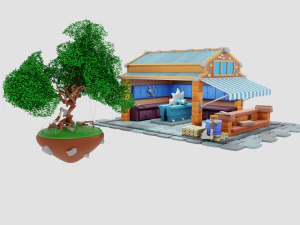 Lumberjack Shop 3D Model