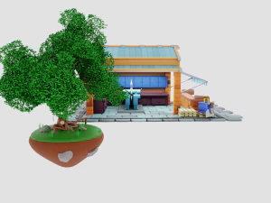 Lumberjack Shop 3D Model