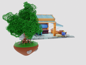 Lumberjack Shop Model 3D