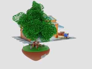 Lumberjack Shop 3D Model